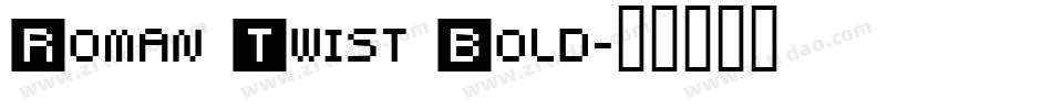 Roman Twist Bold字体转换